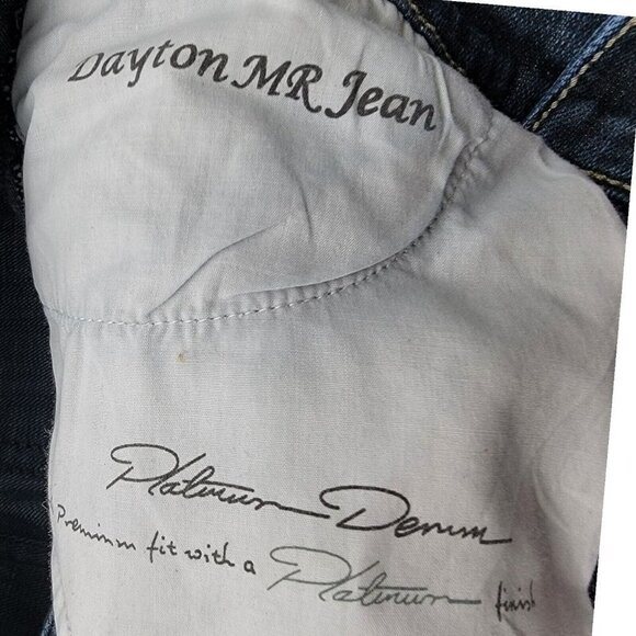 Chico's Platinum Jeans Womens Size 0Reg Dayton MR Bootcut Blue Embellished - Picture 4 of 10